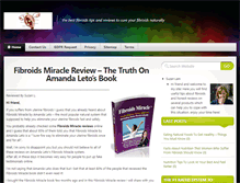 Tablet Screenshot of fibroidsmiracleamandaleto.com